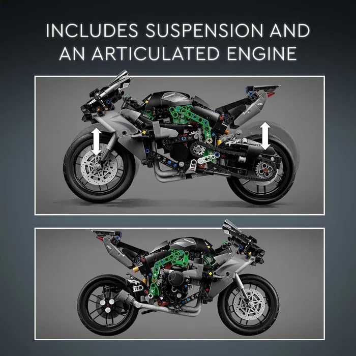 CURAND TIP lego technic: Motocicleta Kawasaki Ninja H2R 42170