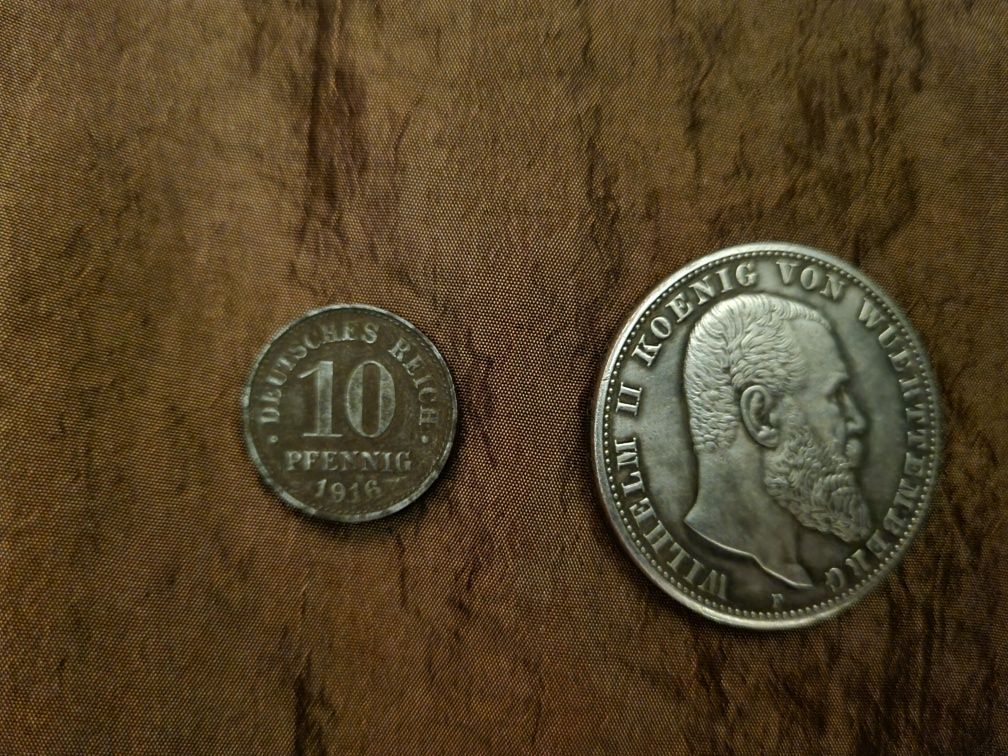 Moneda Germania 5 mark , argint, an  1913