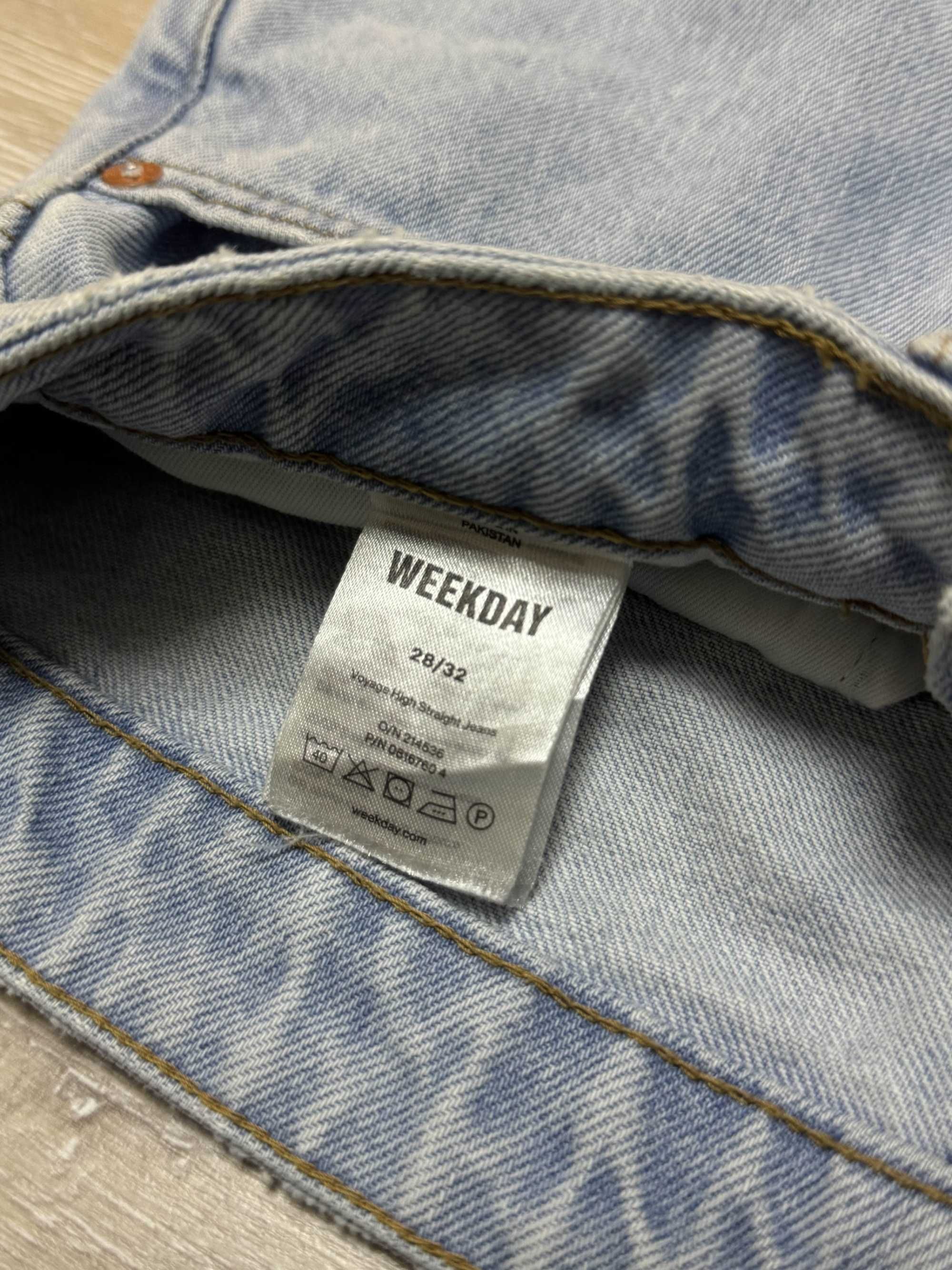 Дънки Weekday Voyage High Straight – Дамски 28/32 (унисекс кройка)