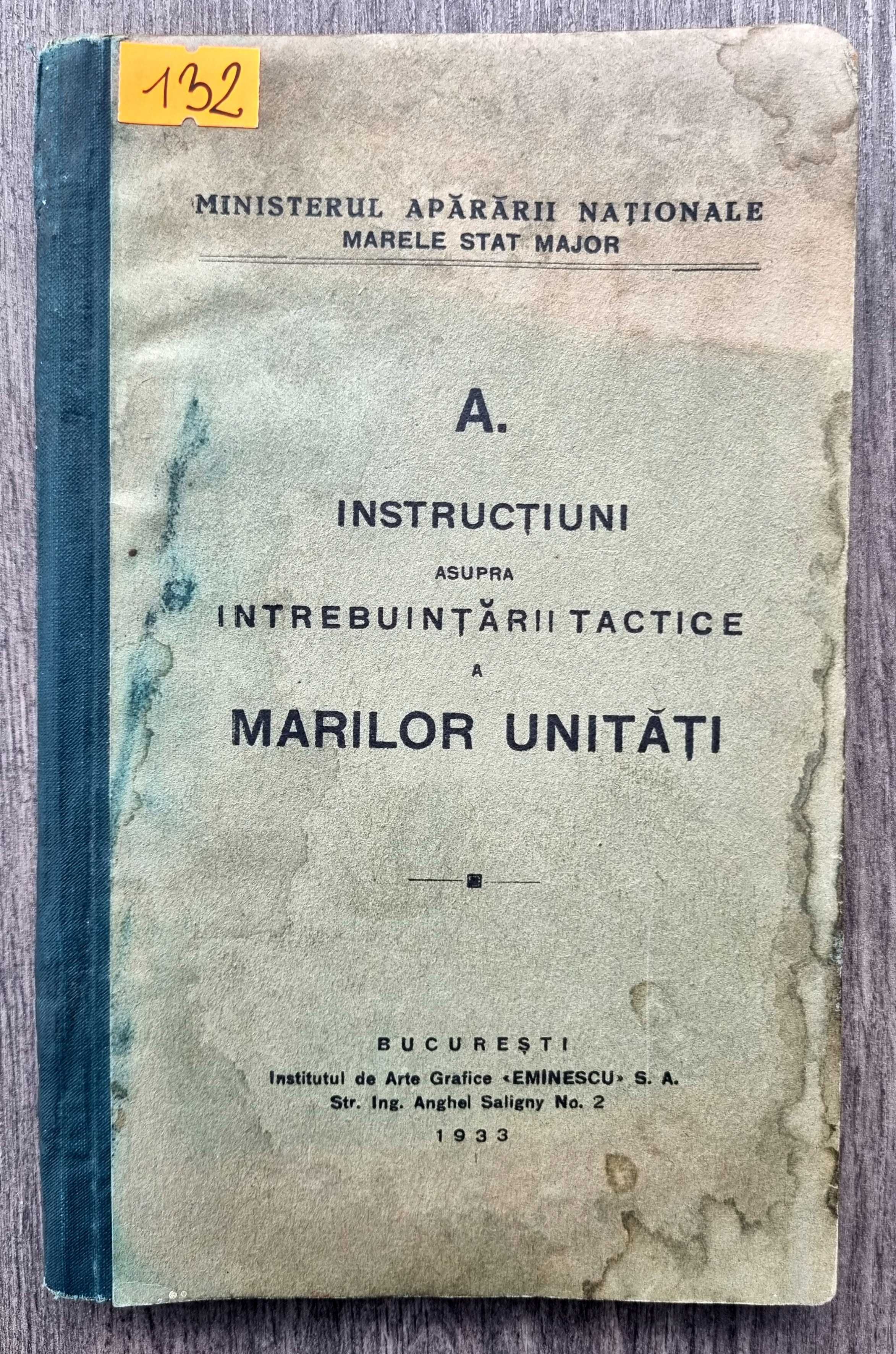 Instructiuni provizorii Mari unitati militare WW2 1933