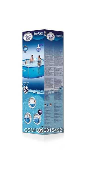 Басейн сглобяем  305х76 см Bestway  Steel Pro 4500L( нова стока)