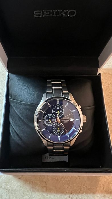 seiko analog blue dial men's watch-sks537p1