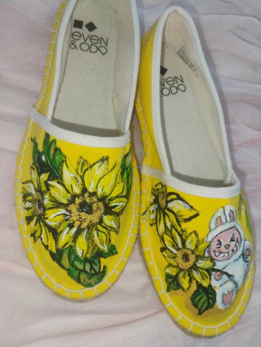 Ръчно рисувани еспадрили 36