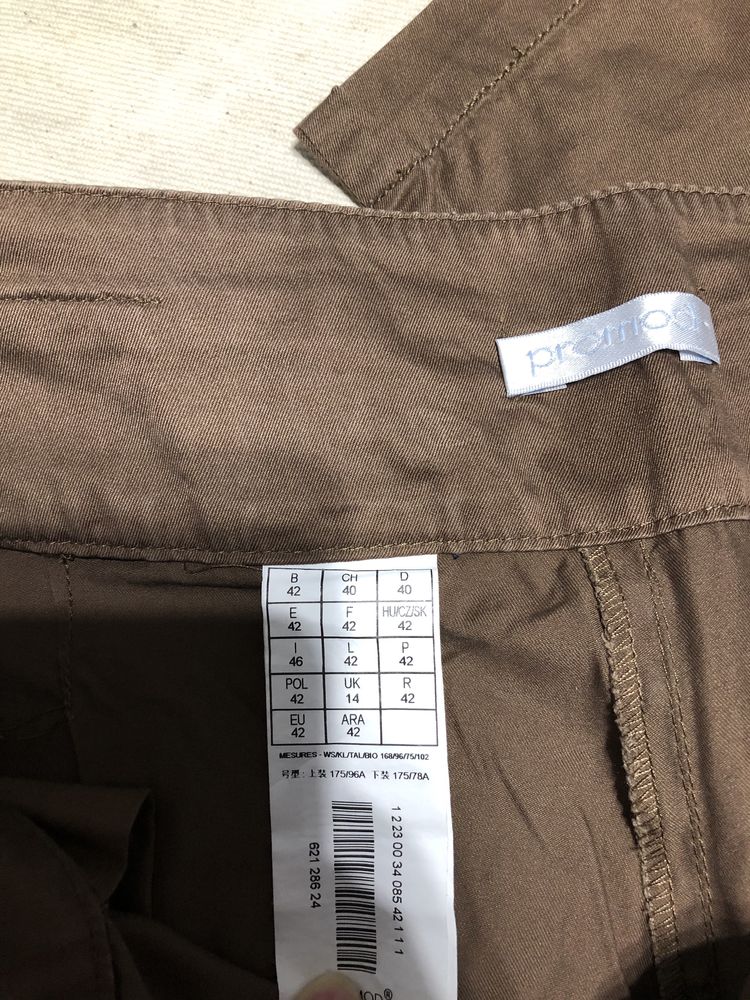 Pantaloni maro marime 42 pantaloni promod maro 42 pantaloni noi maro