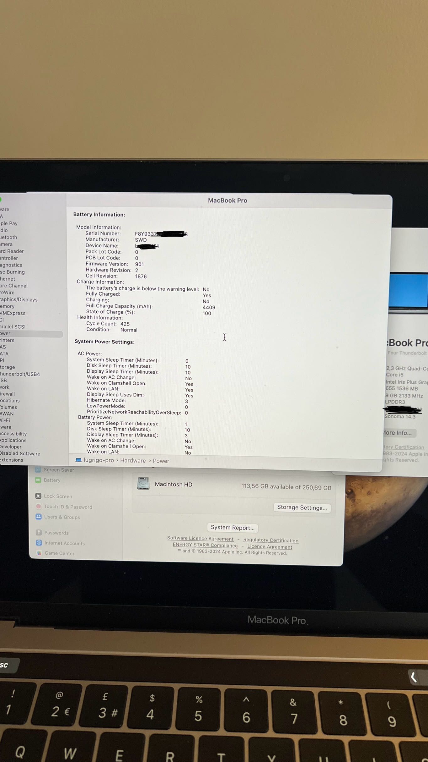 Macbook Pro 13.3 TouchBar i5 2018