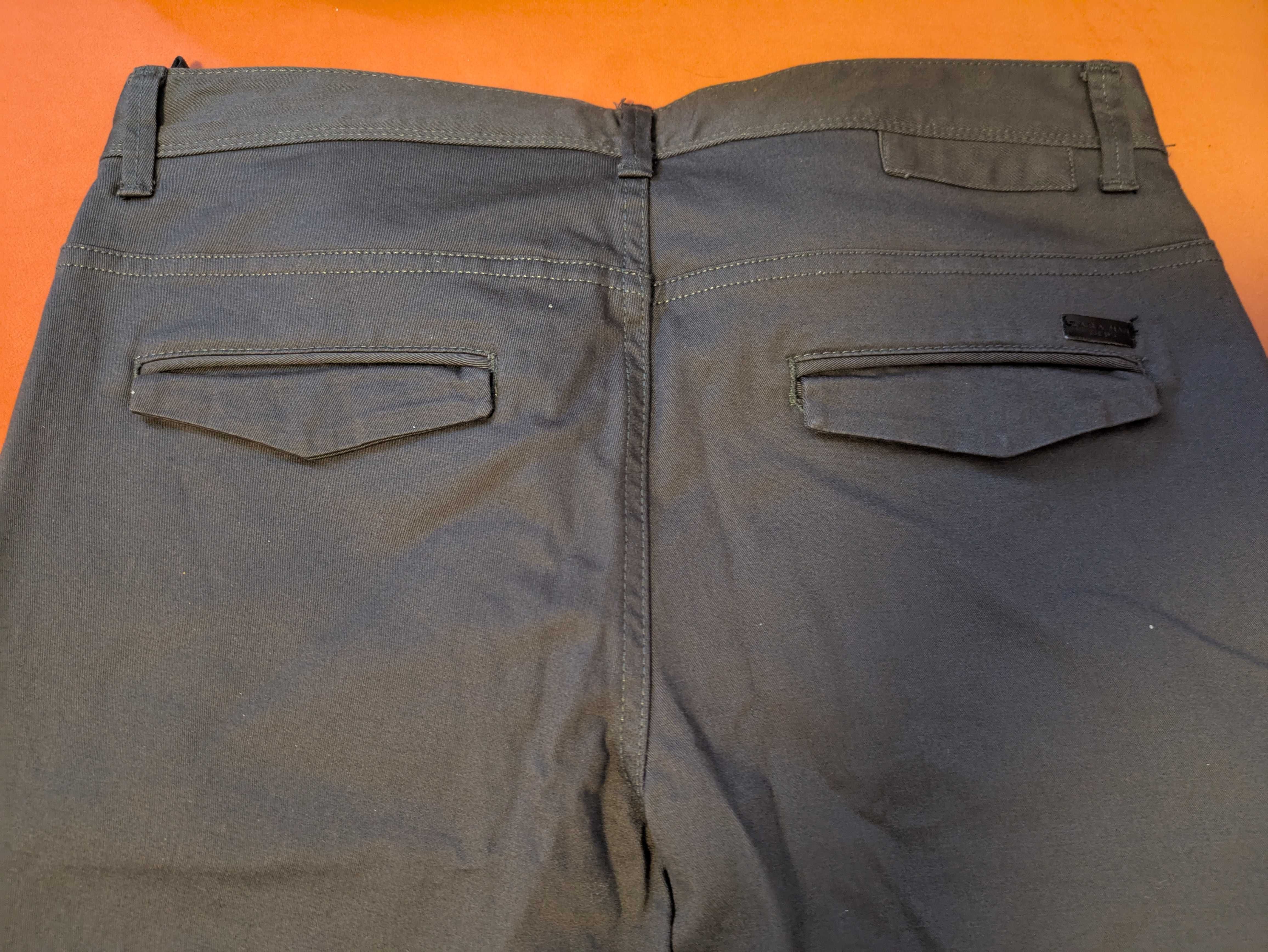 Мъжки панталони ZARA Man, размер 31, Тъмнозелени