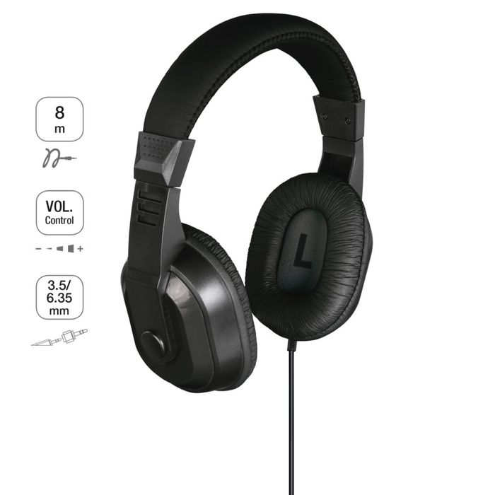 Căști TV Thomson HED4407 | Over-ear | Cablu lung | Adaptor 6,3 mm