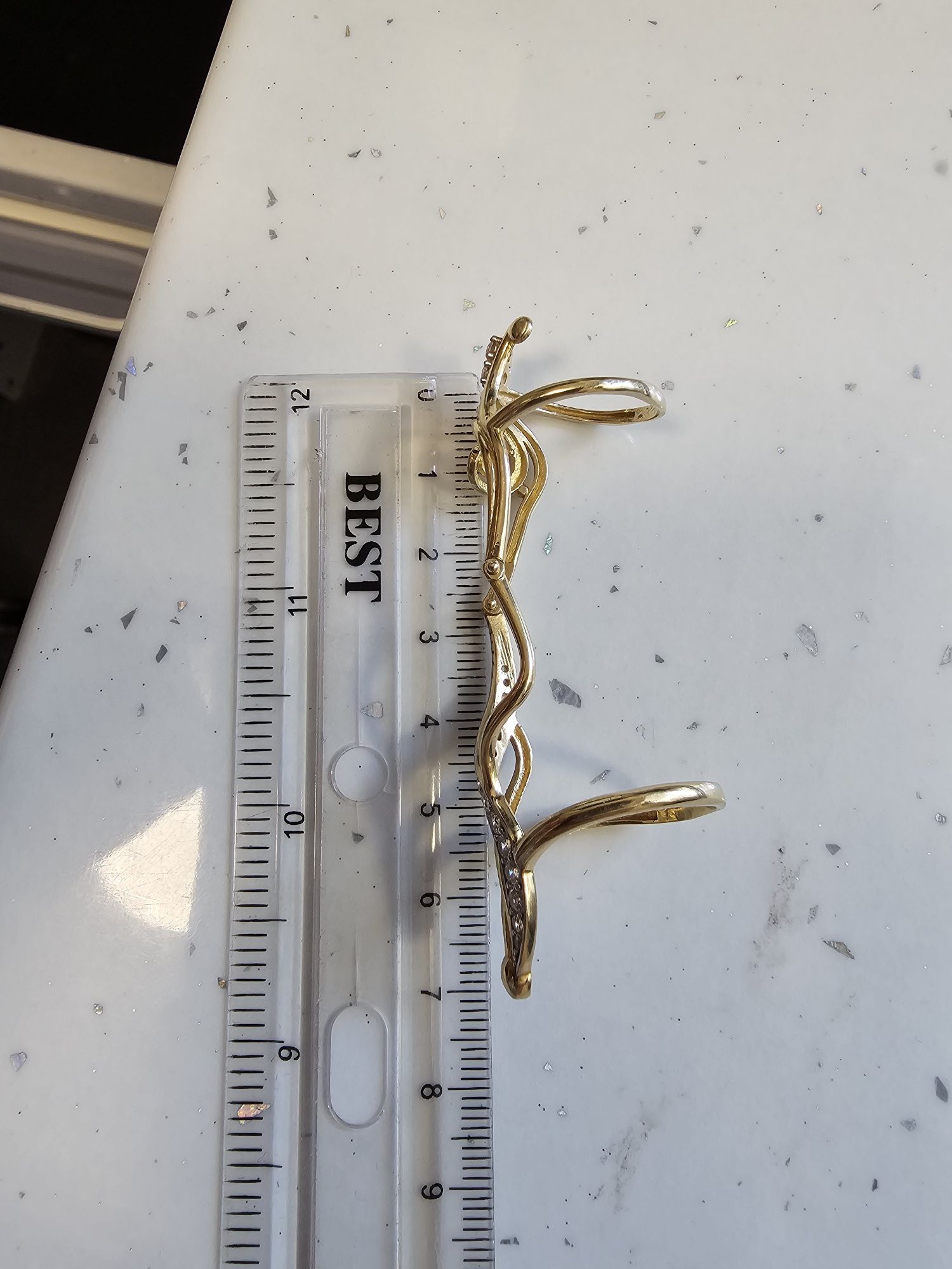 Vand inel din aur 14 k model deosebit