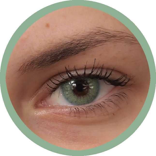 Topaz HD - Lentile de contact colorate turcoaz, anuale, pachet complet