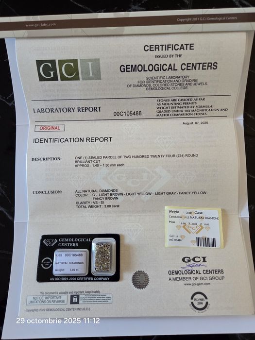 Vand sau schimb cu aur Diamante naturale