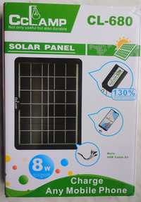 Panou solar 8w, cu usb 5v/1,3A