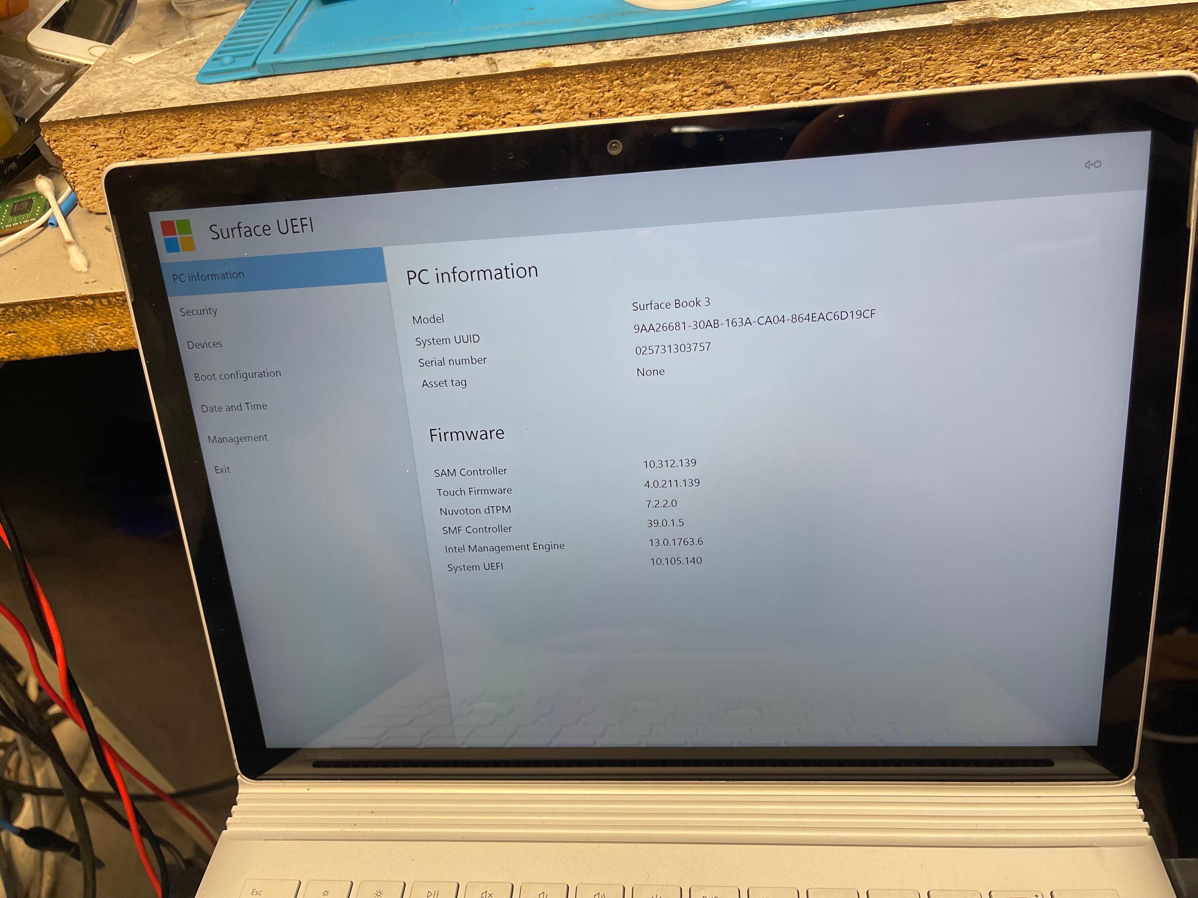 Microsoft Surface book 3