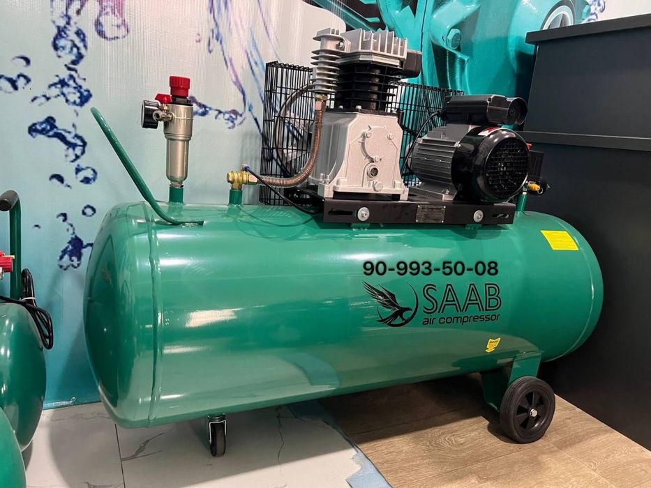 200L SAAB воздушный поршневой компрессор 2.2 кВт 10 бар 300 литр хаво