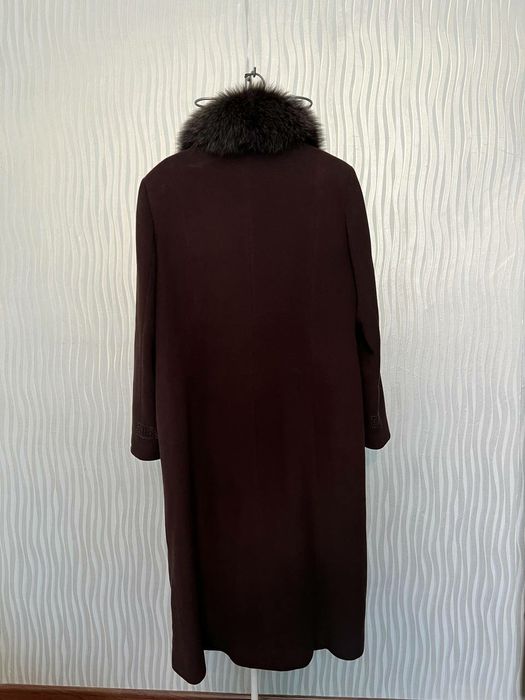 Пальто с мехом песца Турция