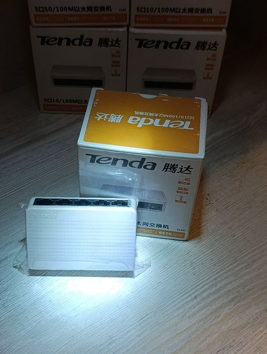 Сетевой свитч Tenda S105 — 5 портов, 100 Мбит/с, новый
