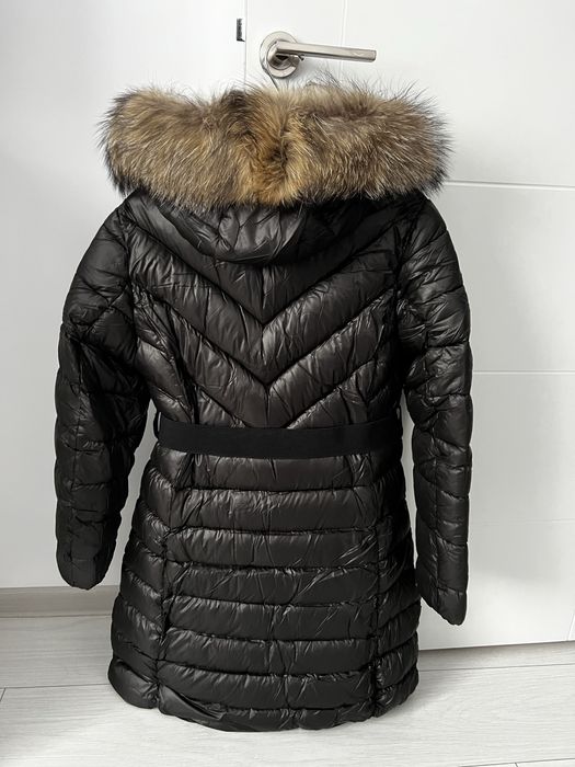 Geaca cu guler blana naturala