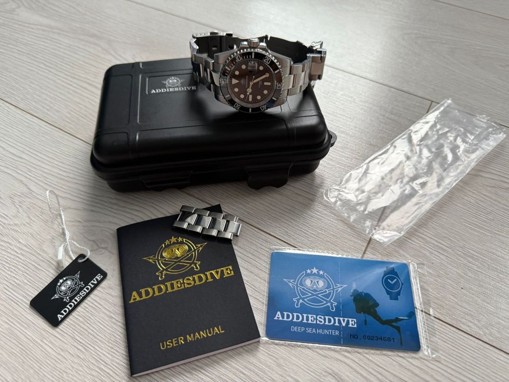 Ceas AddDive Submariner automat nou schimb cu seiko hamilton omega