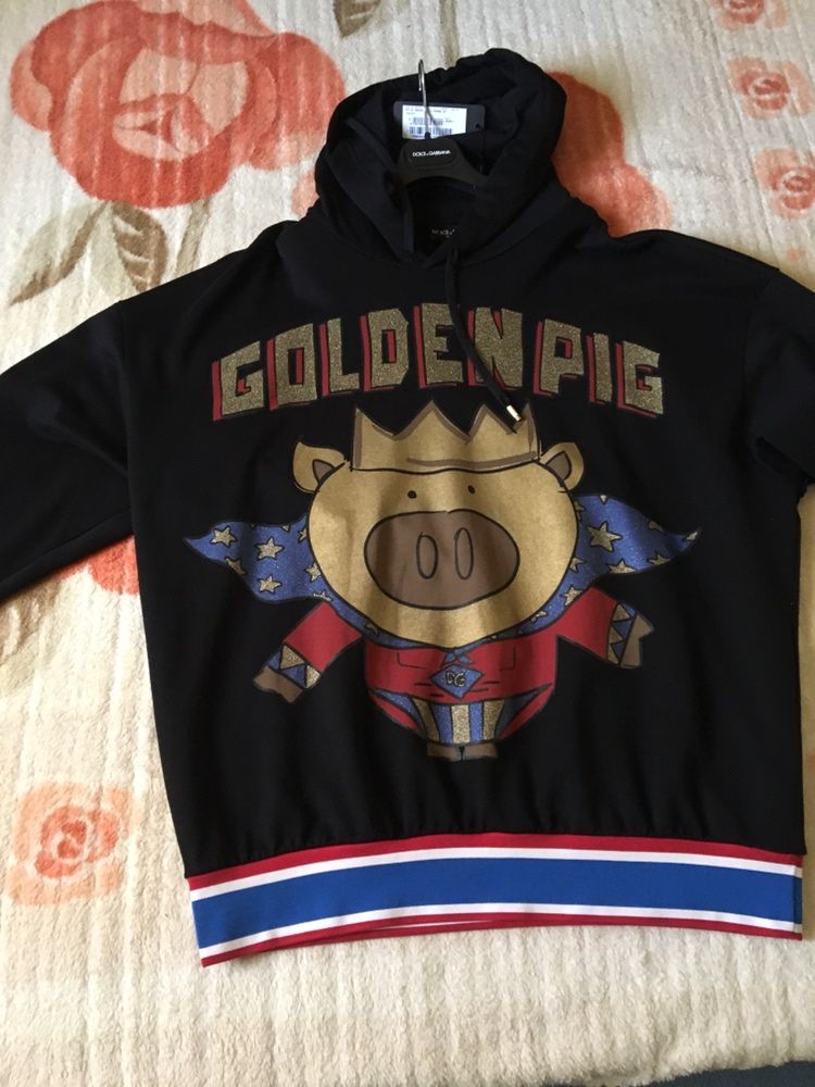 Hanorac Dolce & Gabbana Golden pig