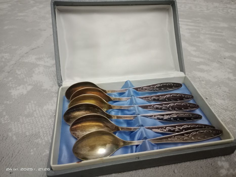 Советские чайные ложки мельхиор