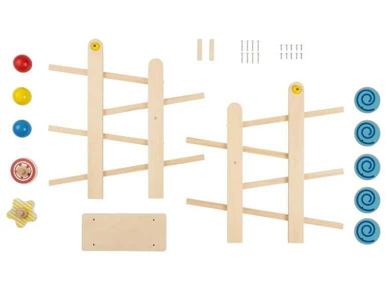 Pista mare lemn cu bile tip cascada marble PLAYTIVE