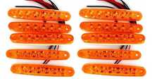 1бр. лед LED габарити за камион с 6 SMD диода 12-24V , 5 цвята