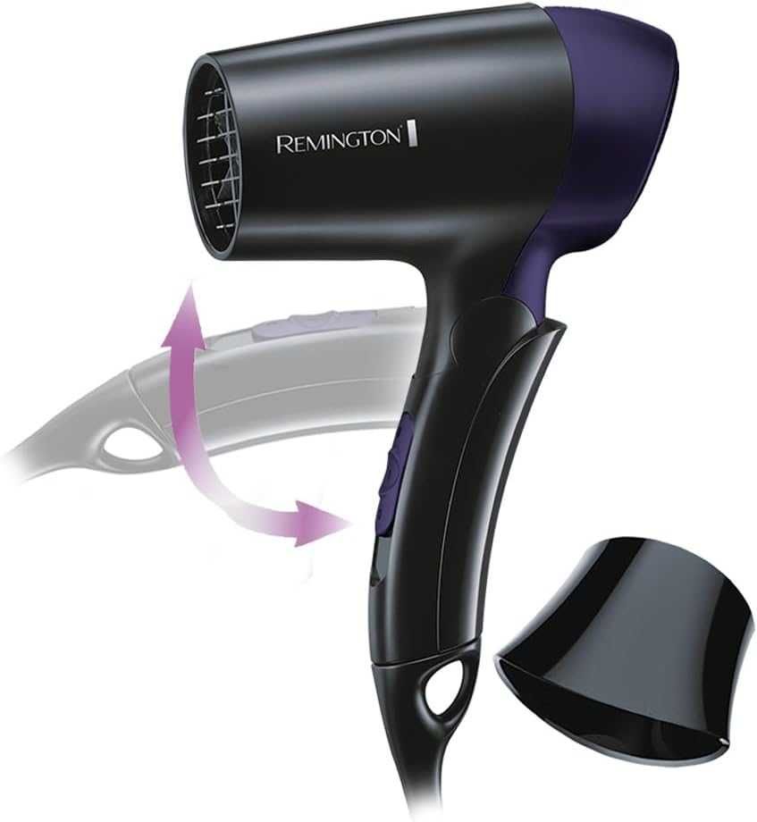 Сешоар за пътуване Remington, 1400W, Регулиране на 120/220-240V