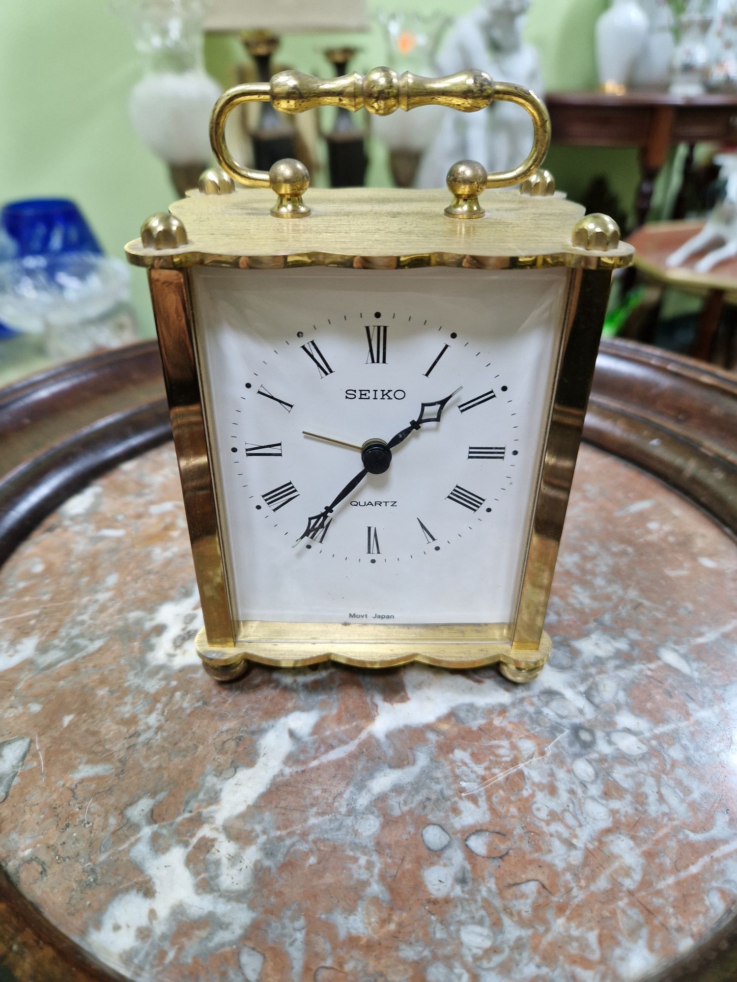 Рядък японски будилник от месинг- Seiko