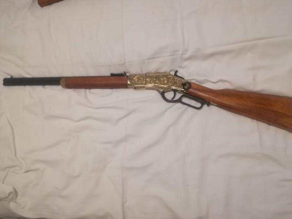 Пушка Winchester 1873. Най-луксозната каубойска пушка. РЕПЛИКА