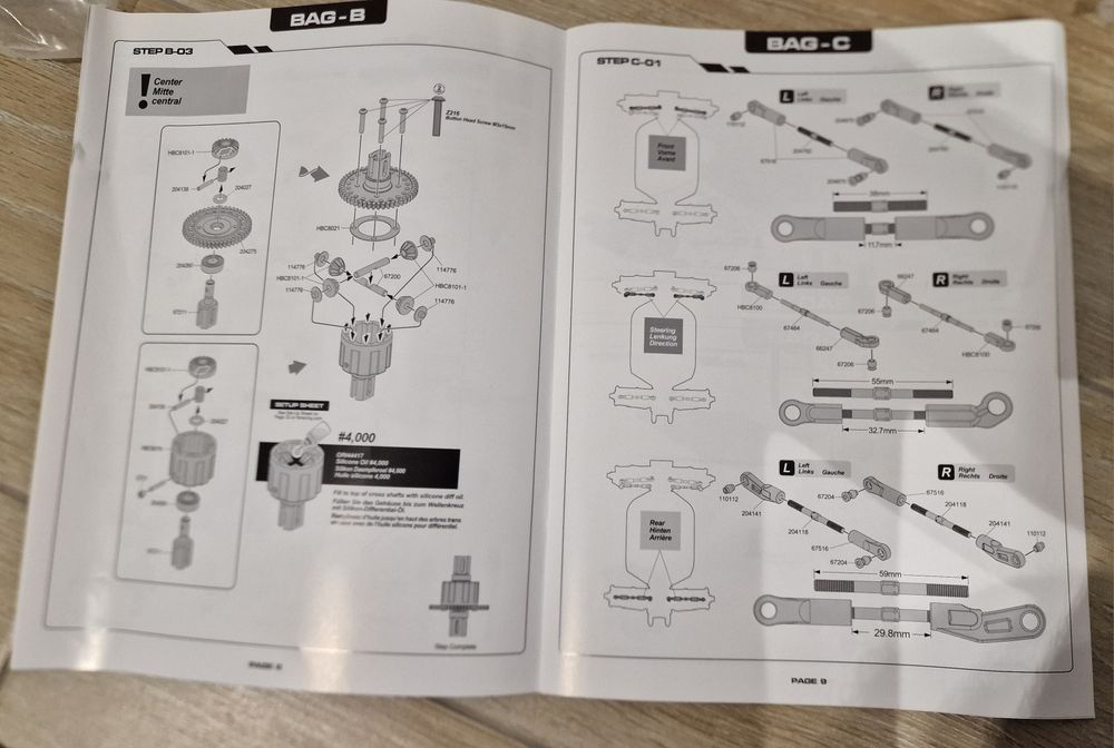 Kit masina electrica Buggy HB Racing E8 World Spec 204855