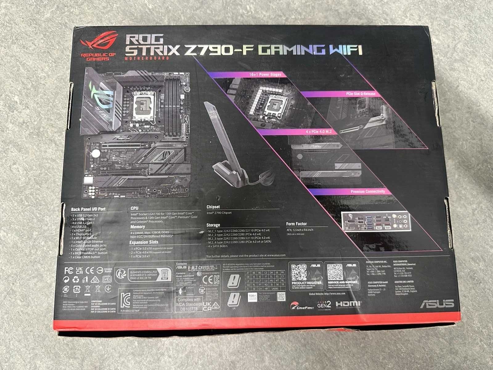 Дънна платка ASUS ROG Strix Z790-F Gaming WiFi 6E LGA 1700