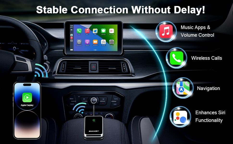 CarPlay auto Wireless pt iPhone + . Siri, Waze, apeluri etc