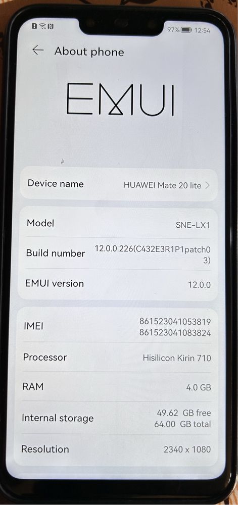 Telefon Huawei Mate 20 Lite Dual Sim