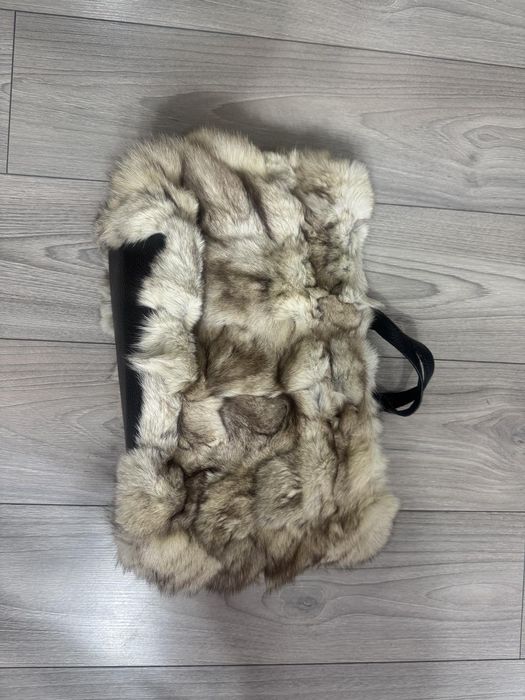 Чанта естествена косъм лисица