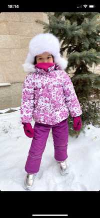 Зимний комбинезон (Куртка, жилет, штаны) для девочки