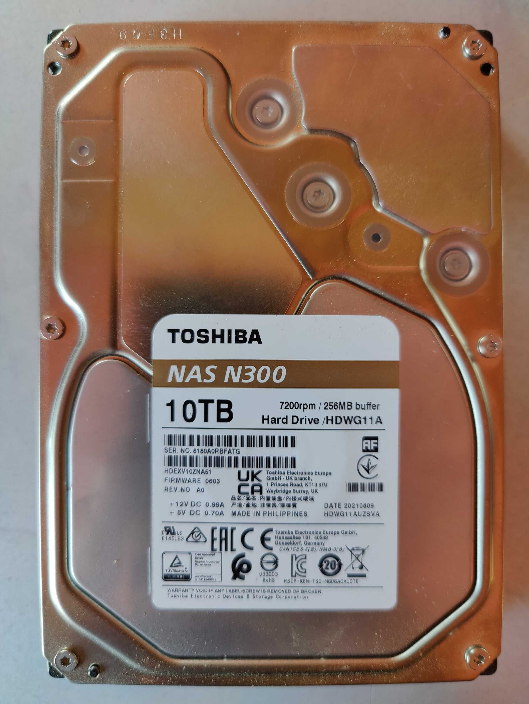 Vând 2 HDD-uri 10TB SATA Toshiba, Dell, Seagate Barracuda Pro