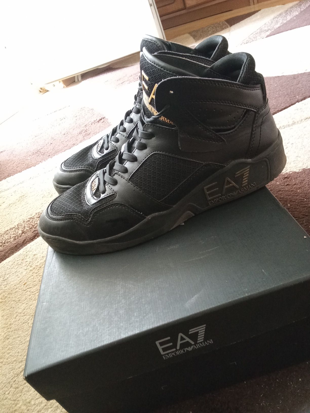 GHETE EA7 Emporio Armani Triple Black Gold Training