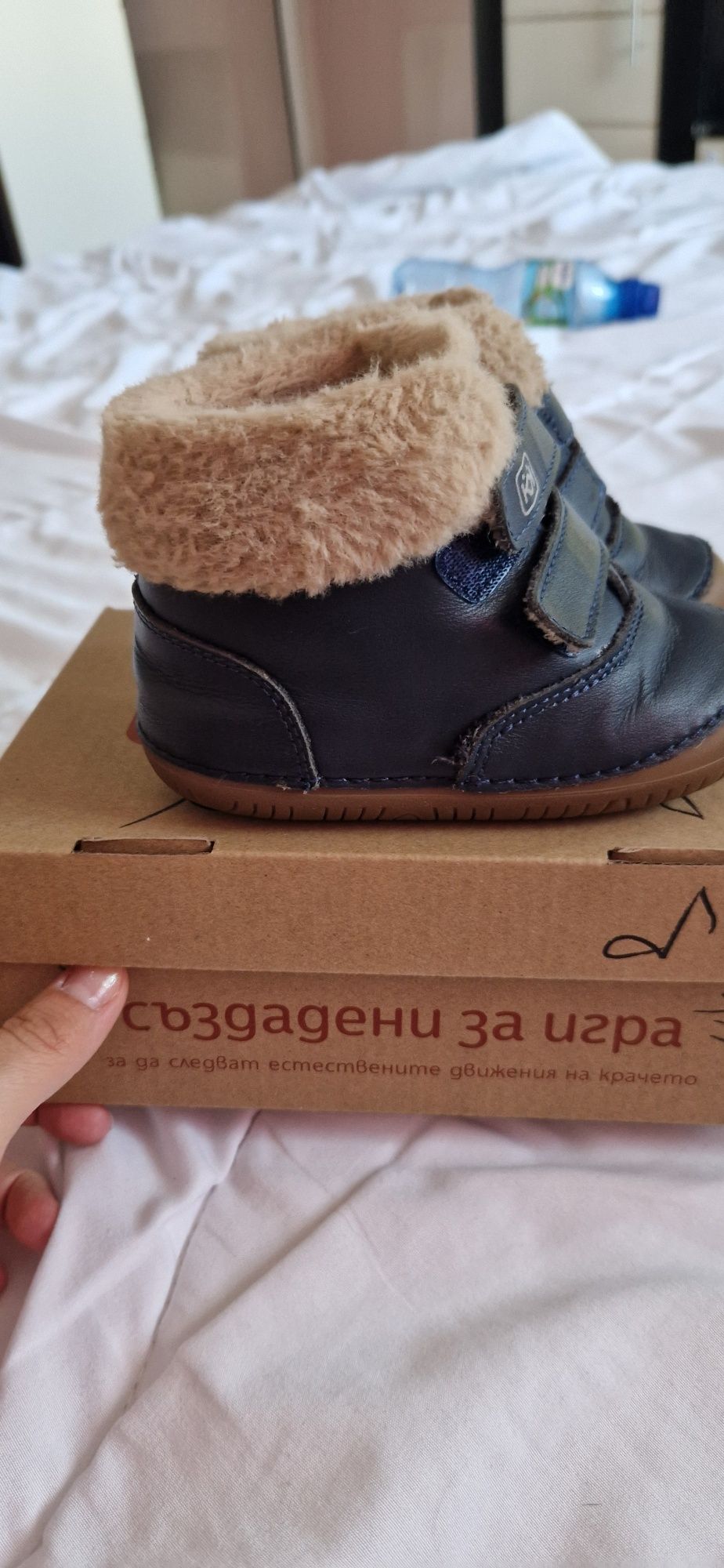 Зимни боти естестена кожа Колев и Колев