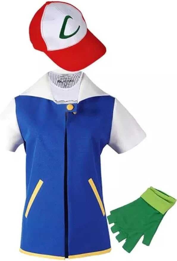 Costum carnaval Pokemon Anime Ash Ketchum,adulti , marimea M