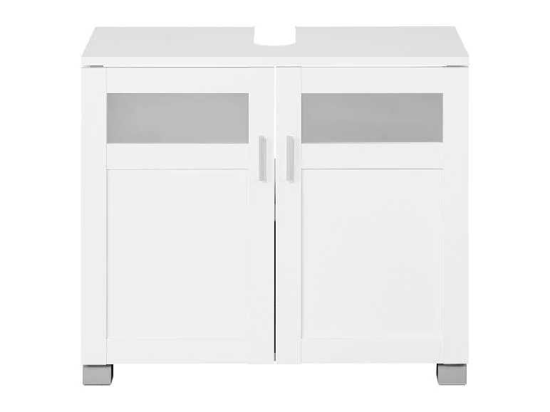 Нов шкаф за баня за под мивка Бял 69 x 59 x 35 cm