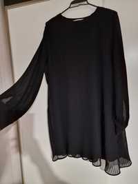 къса черна рокля ZARA