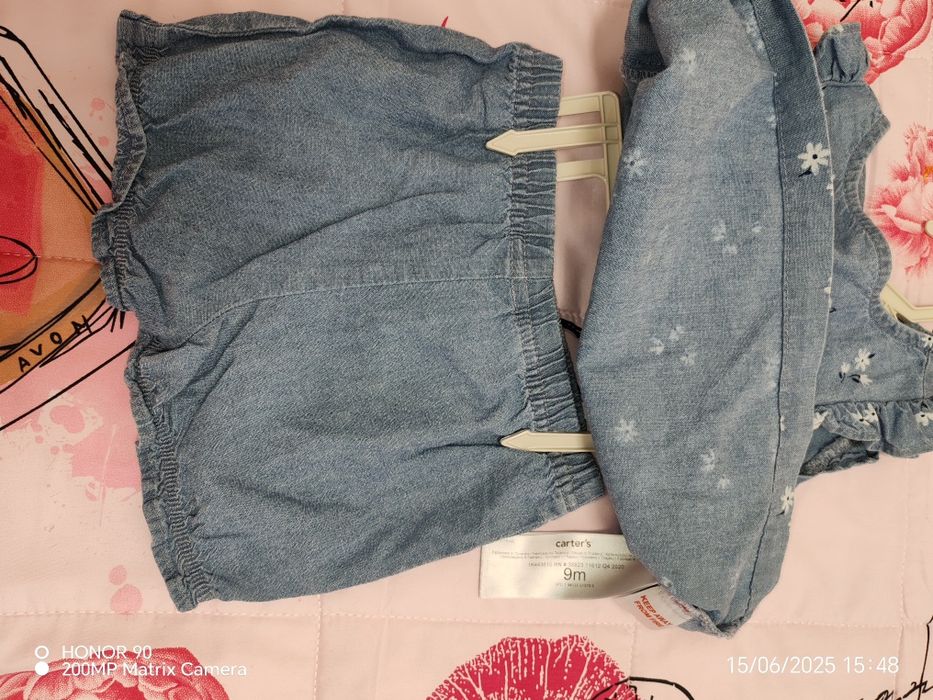 Compleu Carter's pt fetiță, 9 luni, nou fără etichetă
