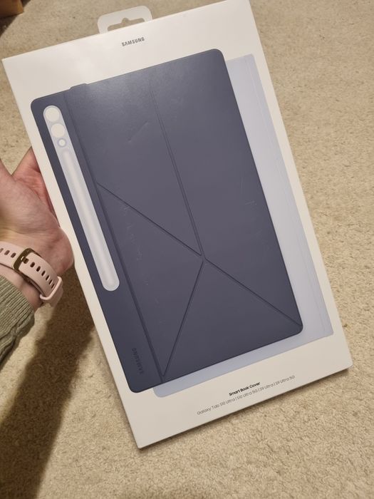 Husa Smart originala pentru tableta Samsung tab S10 Ultra albastru