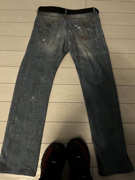 Dior homme spring/summer 2010 paint splatter jeans