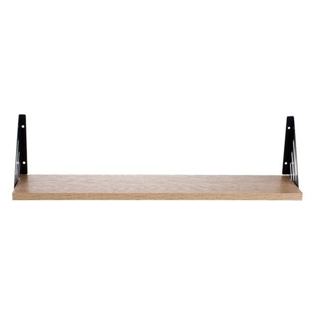 Рафт дъб сонома-60x20x1.5 см./стенен рафт с метални елементи