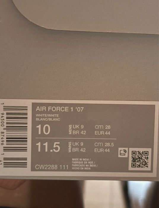 Nike Air Force 1 Low Triple White