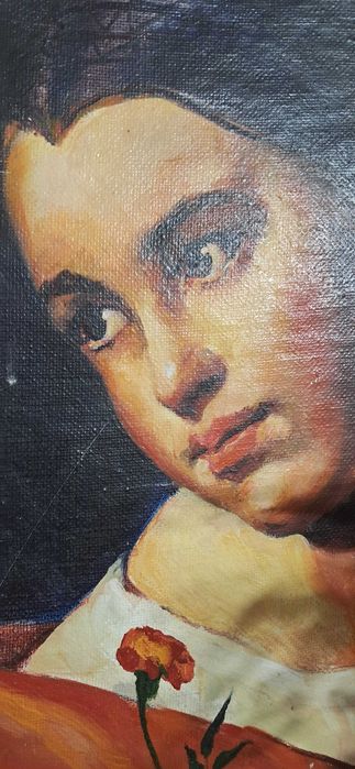 Картина без рамы, масло