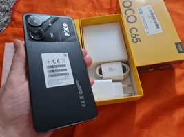 -Poco C65, Nou, 128Gb, 6Ram, Negru, nefolosit, 0min, tiple fabrica, fu