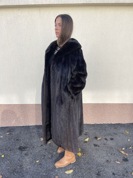 Haina lunga din blana naturala de vizon