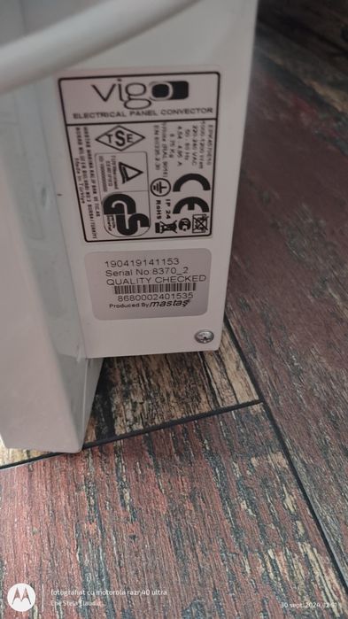 Convector ca nou cu display digital