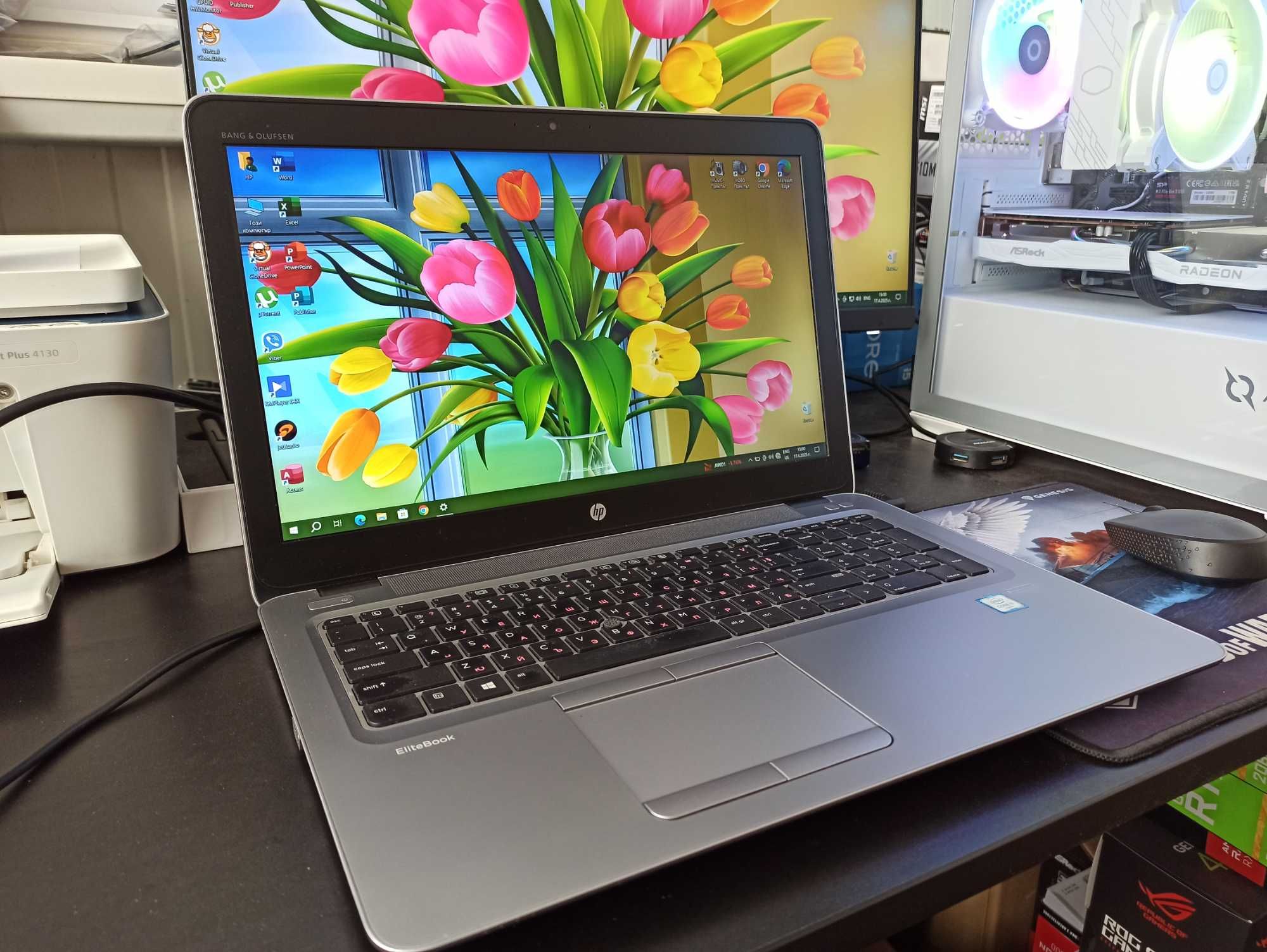 Бърз 15.6" FullHD Slim Лаптоп HP с Intel Core i5 / 8Gb RAM / SSD + SSD